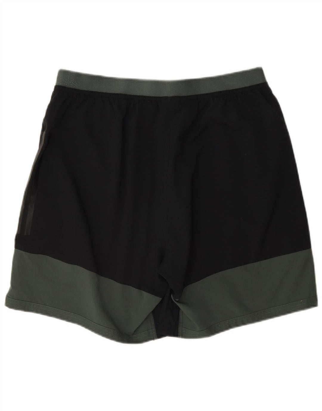 Pantaloncini sportivi Adidas Climacool da uomo grandi in poliestere color block nero