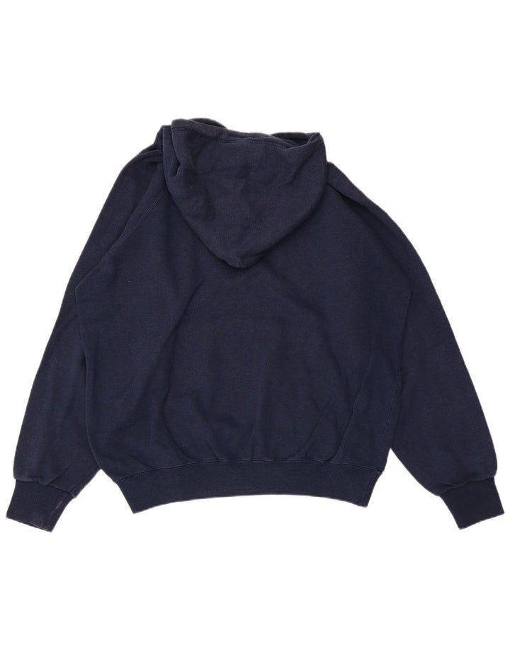Maglione con cappuccio grafico da uomo Champion medio blu navy