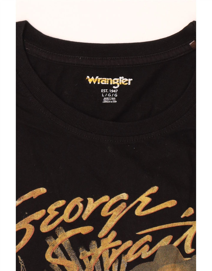 T-shirt grafica da uomo Wrangler grande nera