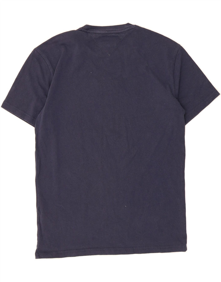 TOMMY HILFIGER Mens T-Shirt Top Medium Navy Blue Vintage Tommy Hilfiger and Second-Hand Tommy Hilfiger from Messina Hembry 