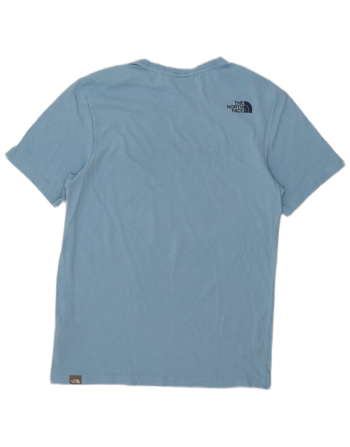 T-shirt grafica da uomo The North Face Top in cotone blu piccolo