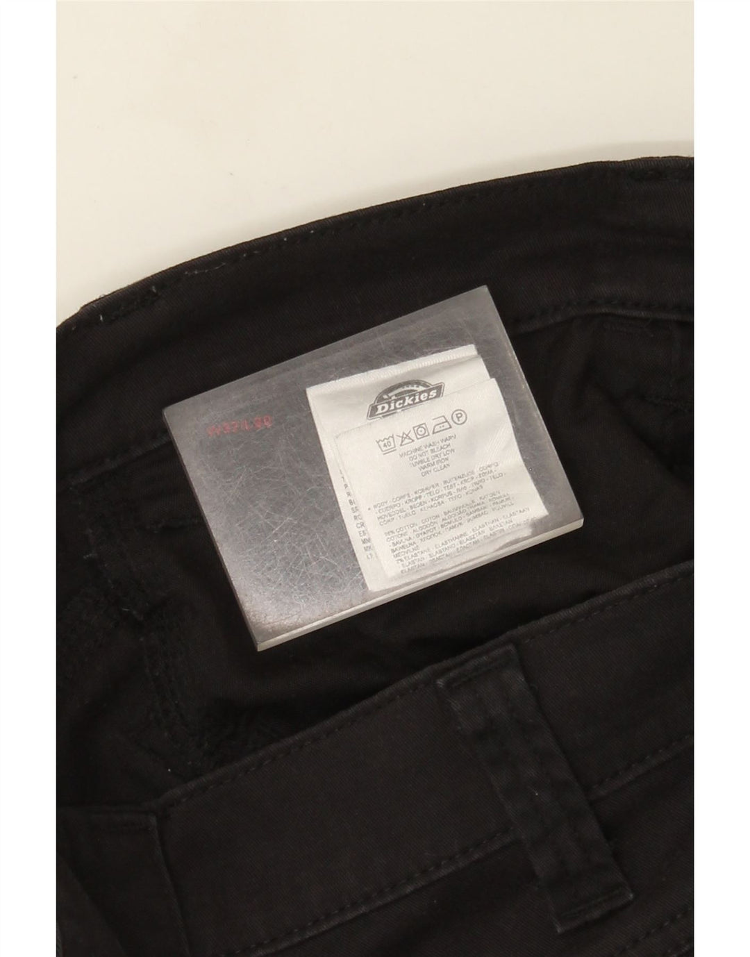 Pantaloni cargo dritti da uomo Dickies W32 L30 cotone nero