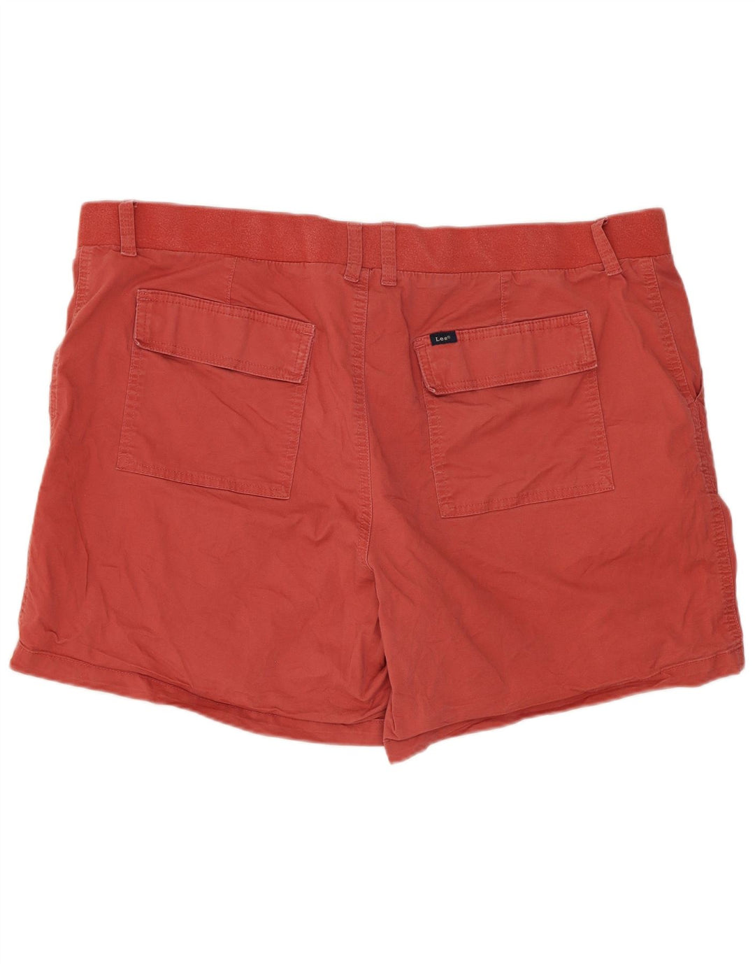 Bermuda Lee da donna a vita media con vestibilità regolare US 20 3XL W40 cotone rosso