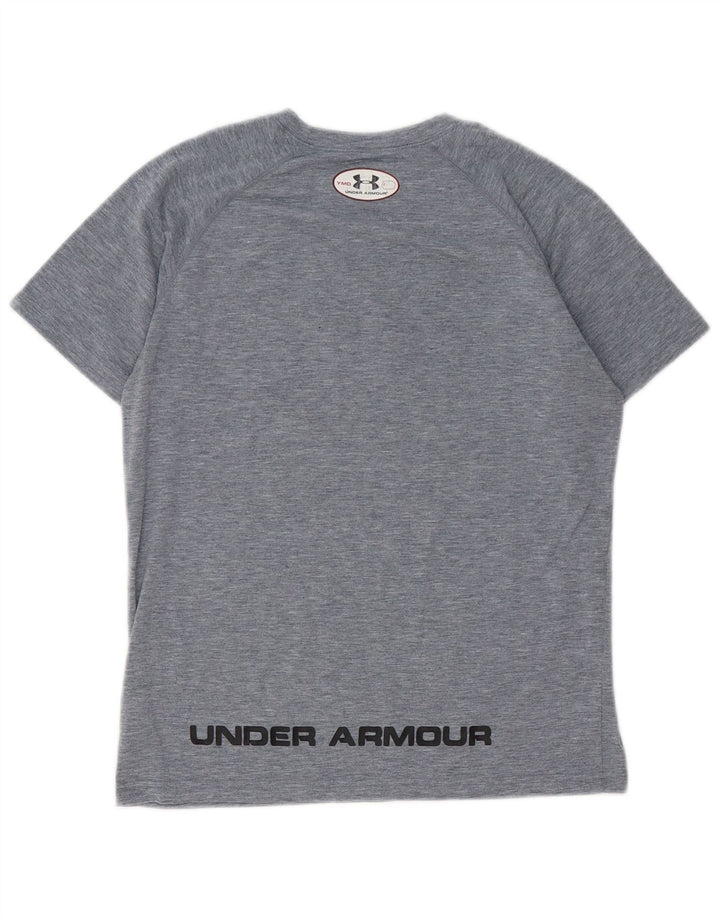 Maglietta grafica da ragazzo Under Armour Top 9-10 anni Grigio medio chiazzato