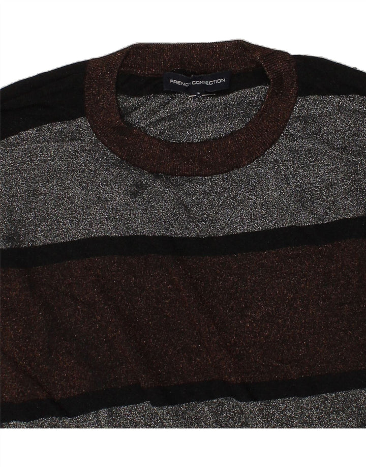 FRENCH CONNECTION Womens Crew Neck Jumper Sweater UK 10 Small Grey Vintage French Connection and Second-Hand French Connection from Messina Hembry 