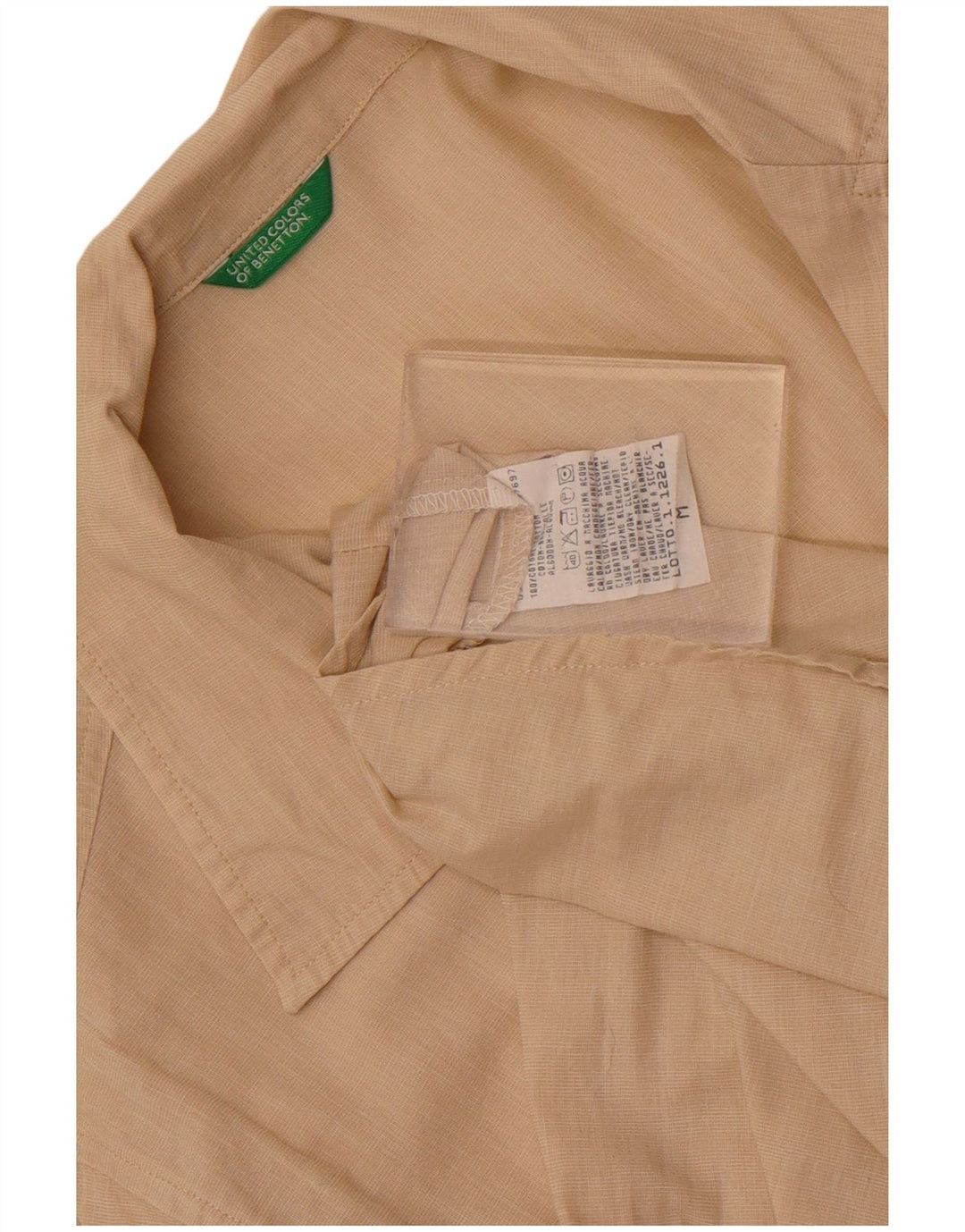 Camicia da donna Benetton UK 14 Cotone beige medio