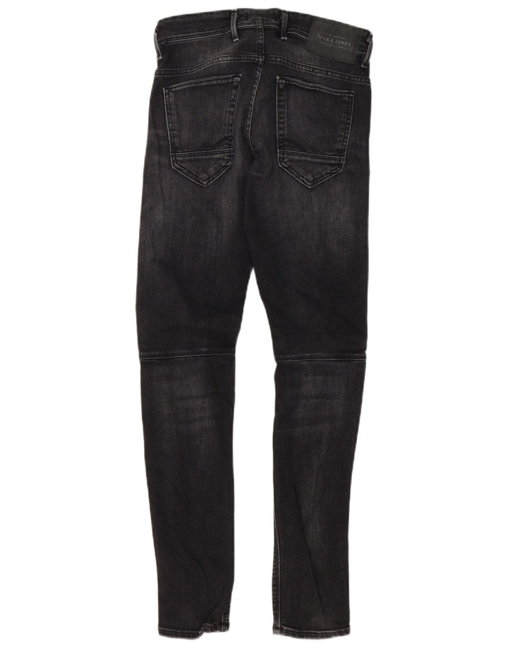 Jack & Jones Uomo GLENN Slim Jeans W29 L32 Cotone Nero