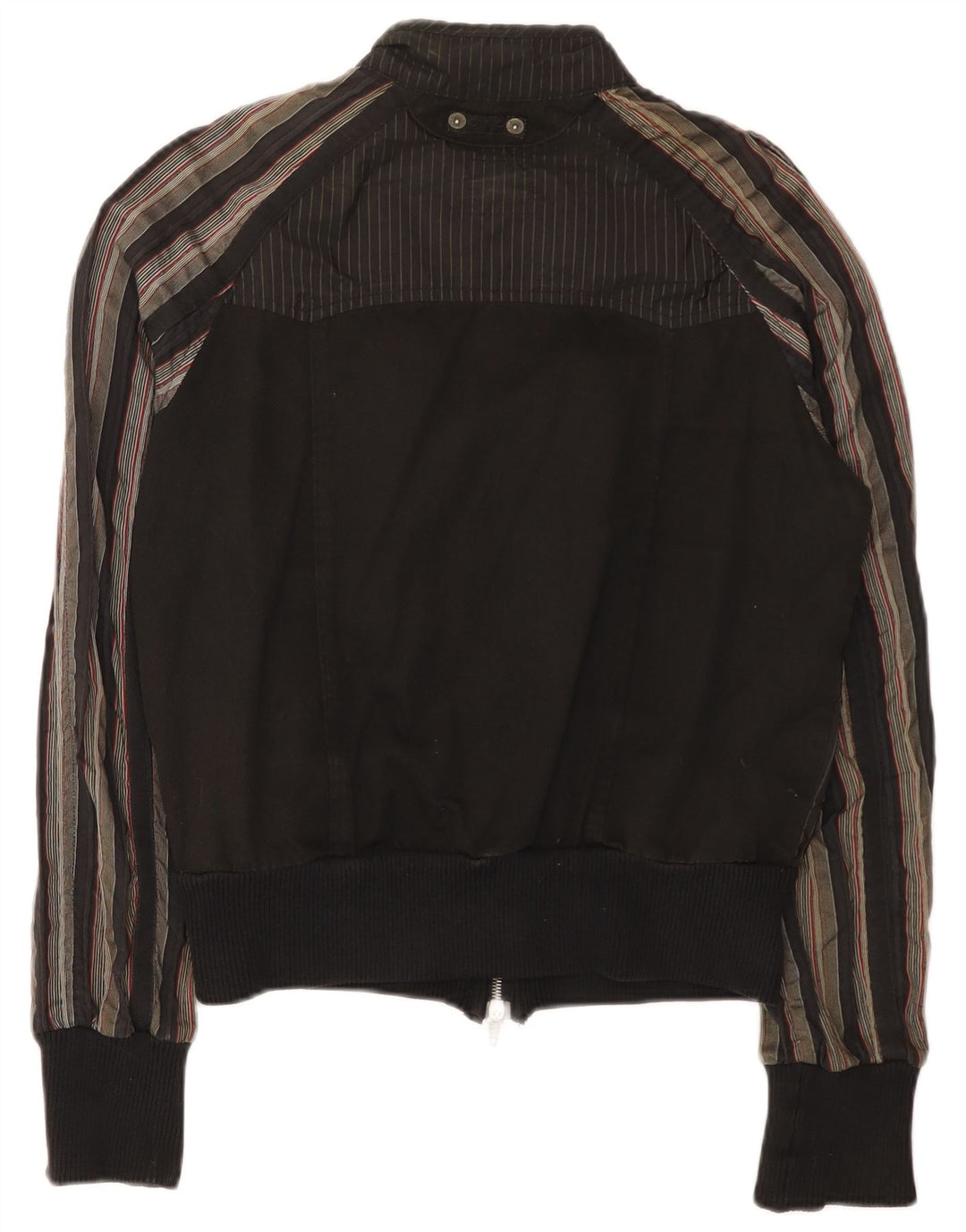 CNC COSTUME NATIONAL Giubbotto Bomber da Uomo IT 36 Piccolo Cotone a Righe Nere