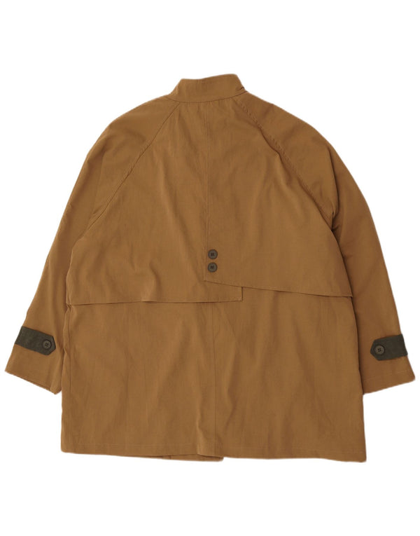 Trench vintage da donna UK 24 4XL poliestere marrone