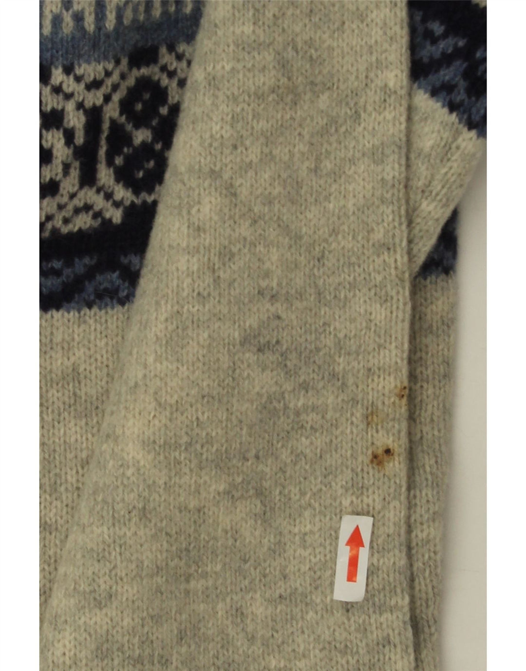 Maglione maglione girocollo da uomo Bramante IT 50 Grigio medio Fair Isle New Wool