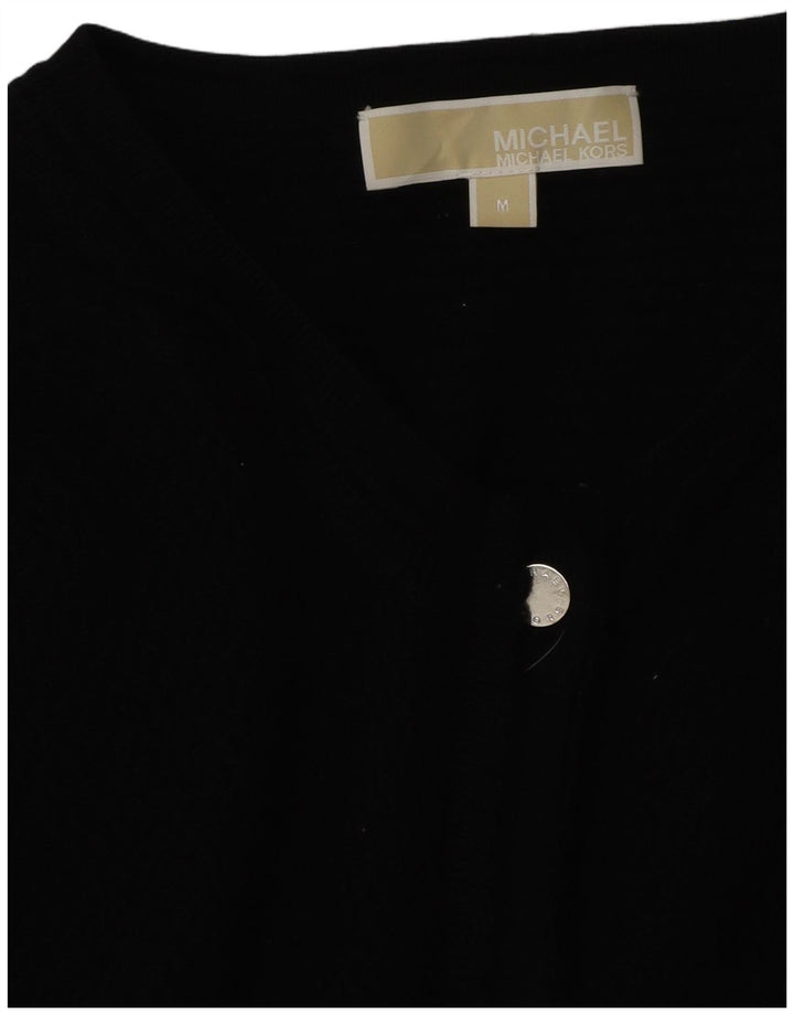 Maglione cardigan da donna Michael Kors UK 14 medio nero