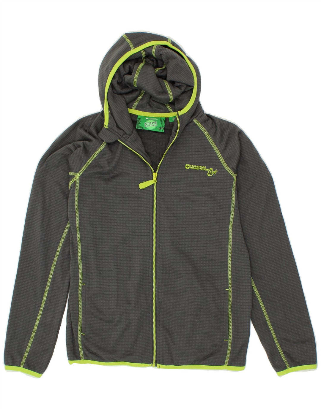 MOUNTAIN WAREHOUSE Boys Zip Hoodie Sweater 11-12 Years Grey Polyester Vintage Mountain Warehouse and Second-Hand Mountain Warehouse from Messina Hembry 