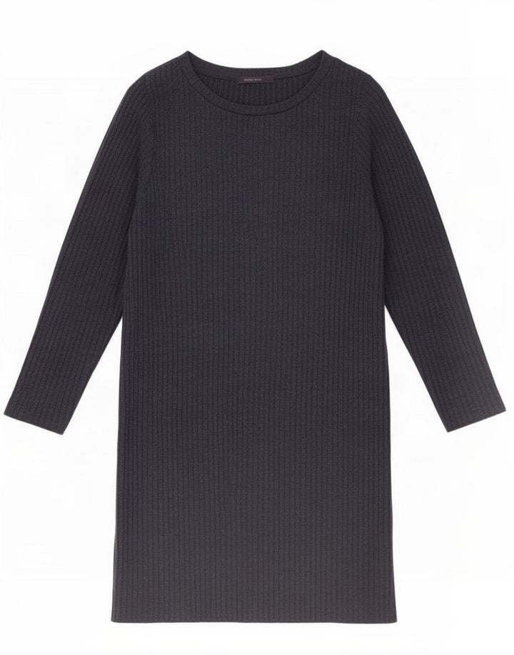 Abito basic a maniche lunghe da donna Marks & Spencer UK 16 grande blu navy