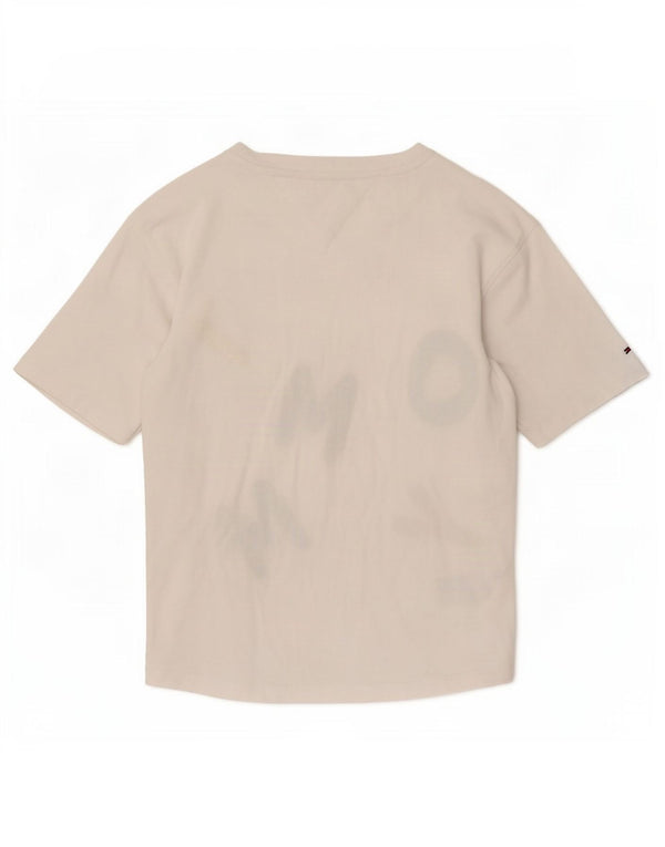 T-shirt grafica per ragazzi Tommy Hilfiger Top 9-10 anni in cotone bianco
