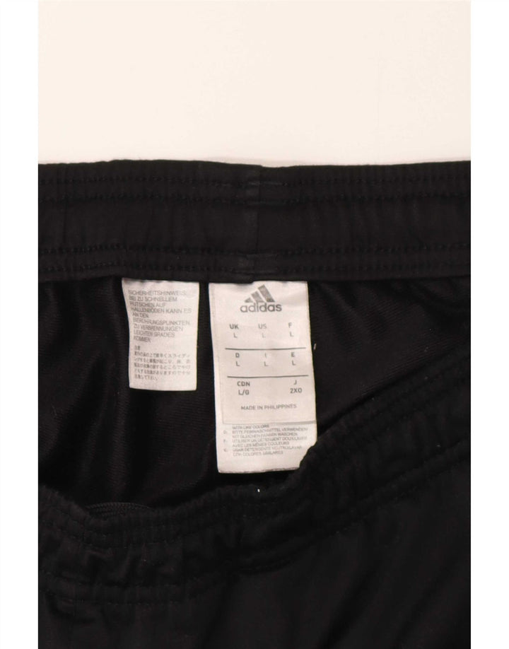Pantaloni da tuta da donna Adidas UK 14 Large Nero Poliestere