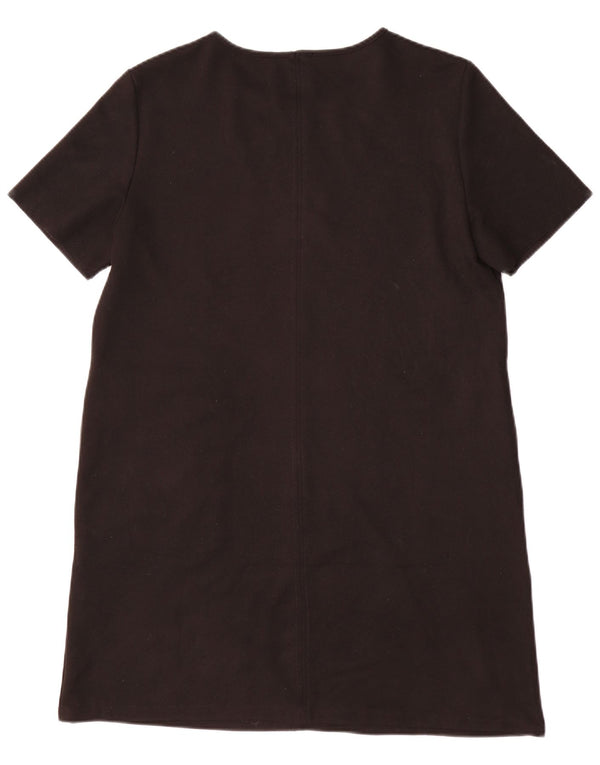 Abito a trapezio da donna Zara UK 16 grande poliestere nero