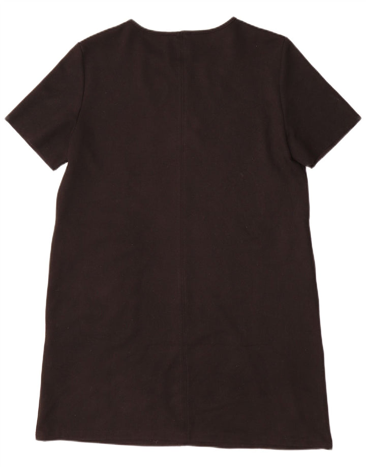 Abito a trapezio da donna Zara UK 16 grande poliestere nero