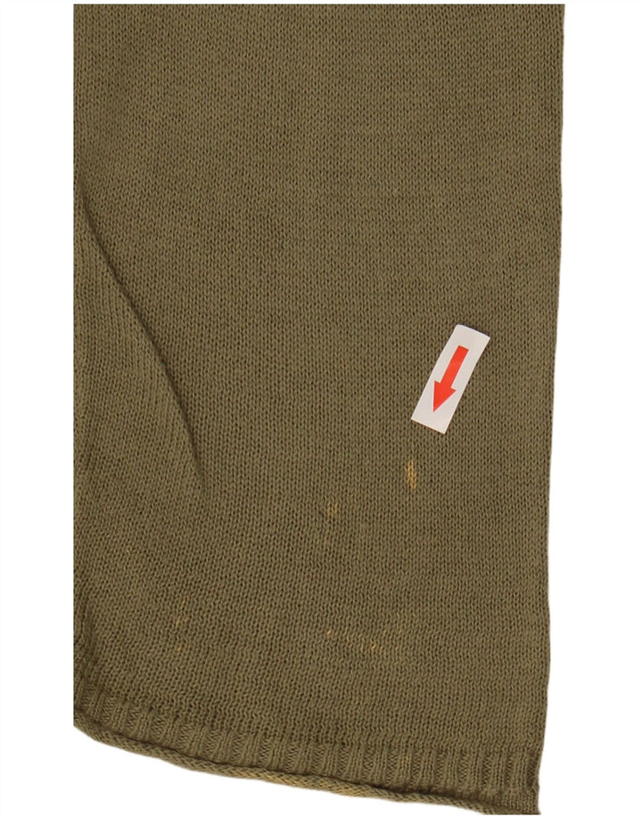 Cos Uomo Maglione Girocollo Maglione Grande Cotone Kaki