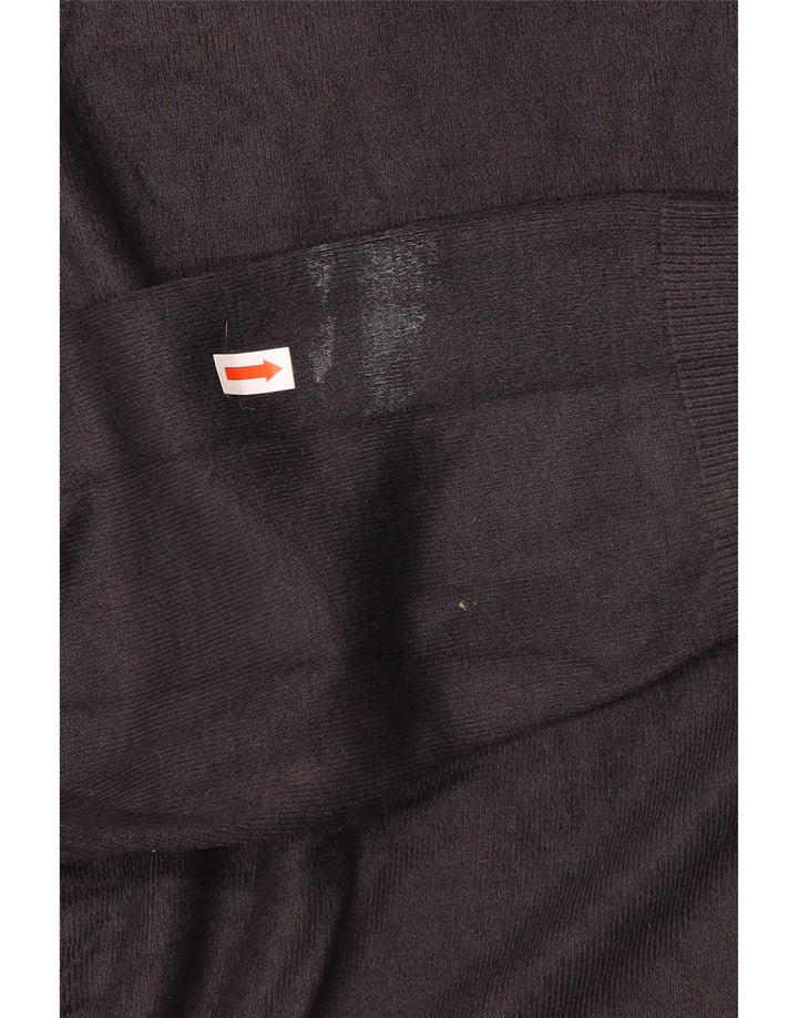 MARKS & SPENCER Maglione da uomo con scollo a V blu Harbour nero medio