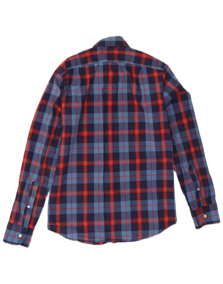 Camicia slim fit da uomo J. Crew piccola in cotone a quadri blu navy