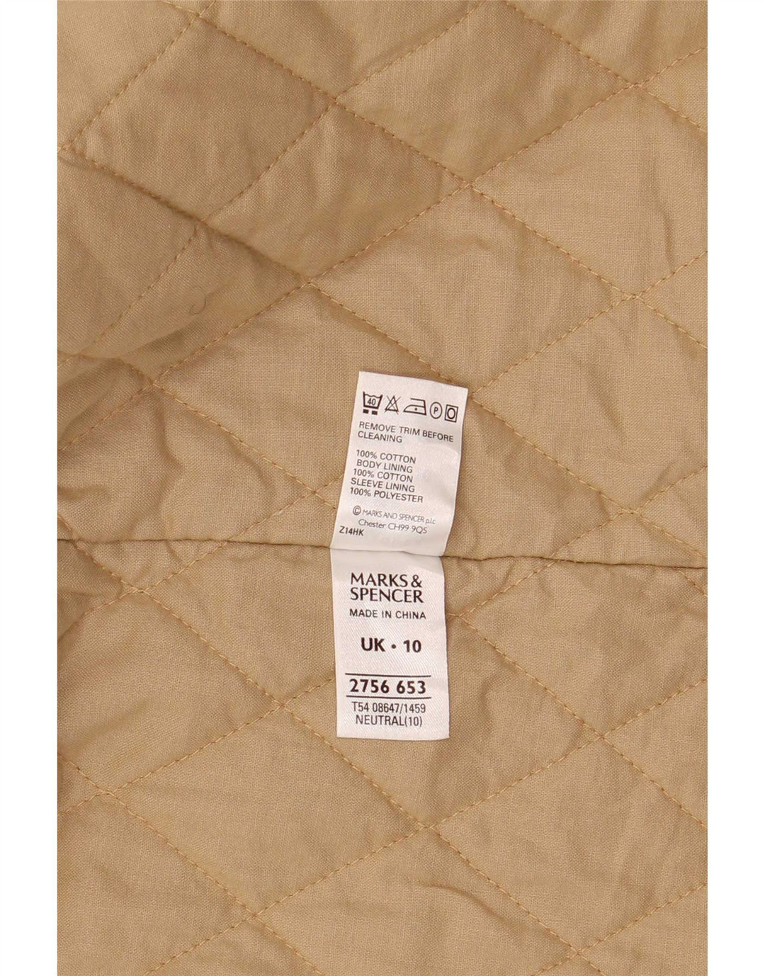 Giacca parka oversize con cappuccio da donna Marks & Spencer UK 10 piccola Beige