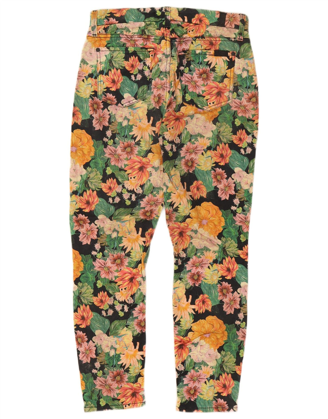 7 FOR ALL MANKIND Jeans corti da donna W26 L24 floreale multicolore