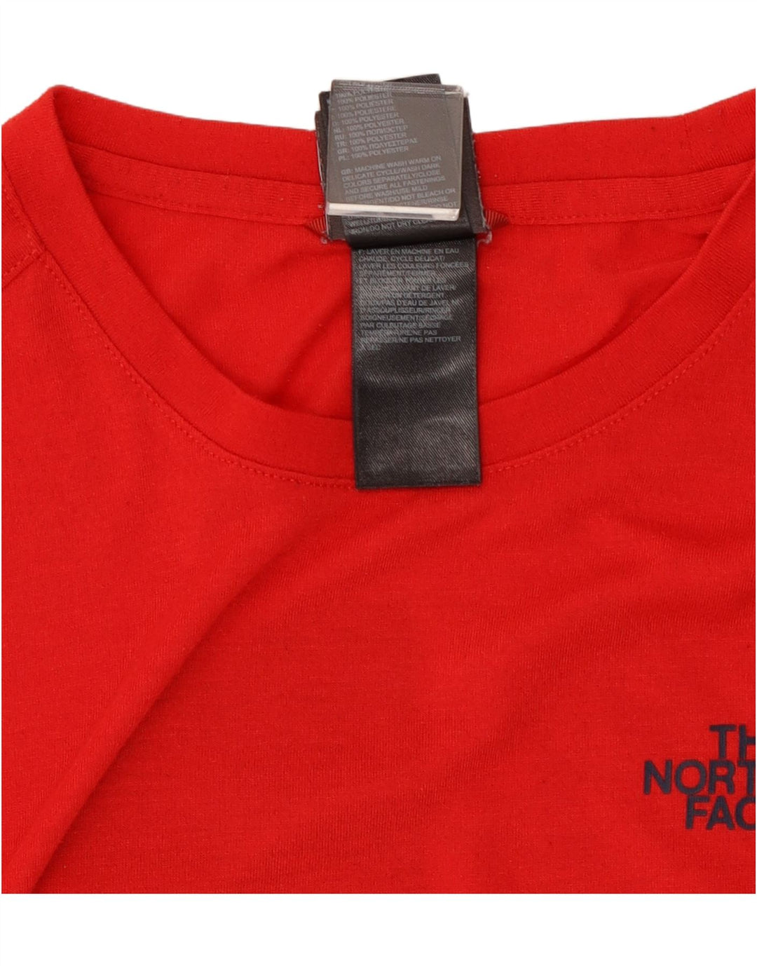 T-shirt grafica da uomo The North Face Top rosso medio in poliestere