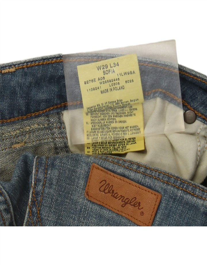 Jeans Wrangler Donna Sofia Bootcut W29 L30 Cotone Blu