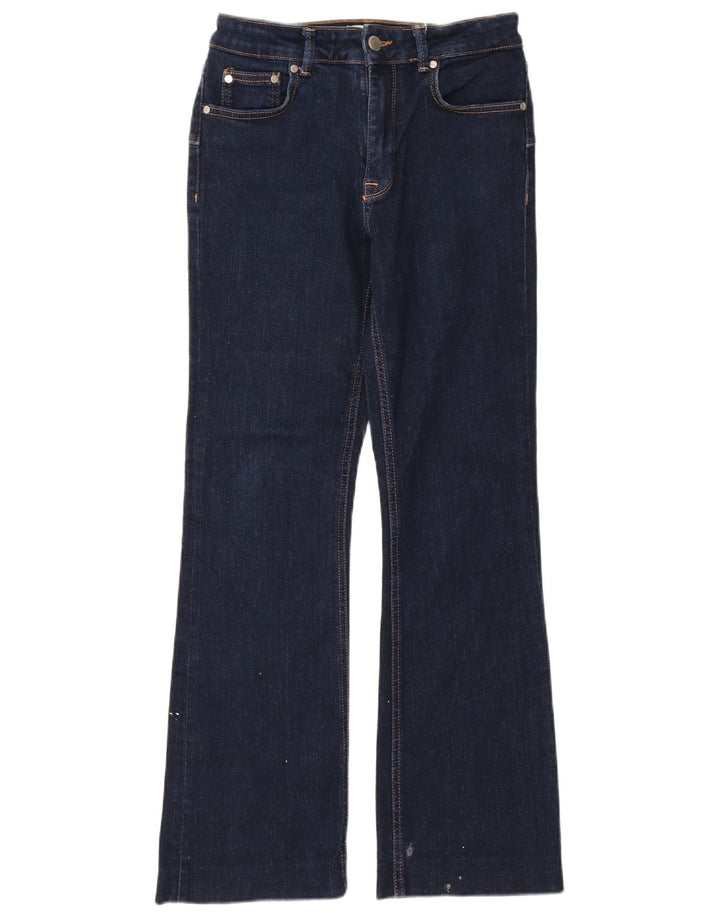Jeans Bootcut da donna Zara EU 38 Small W28 L29 Cotone blu navy
