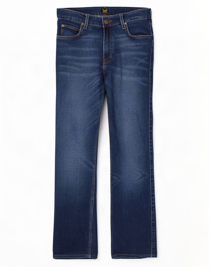 Jeans dritti Marion da donna Lee W28 L28 cotone blu
