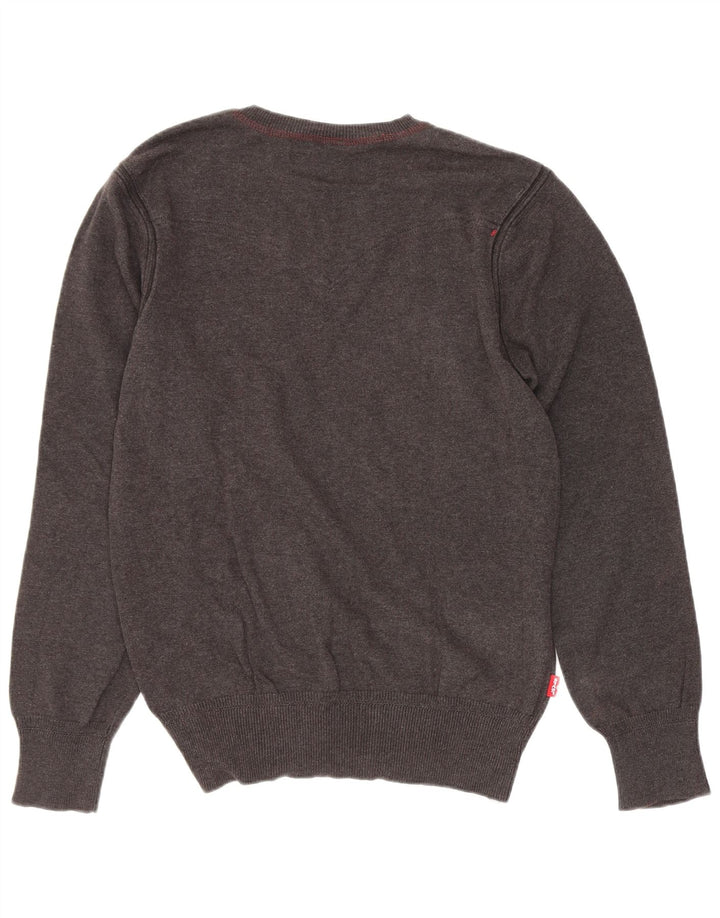 Maglione da uomo con scollo a V Levi's piccolo in cotone grigio