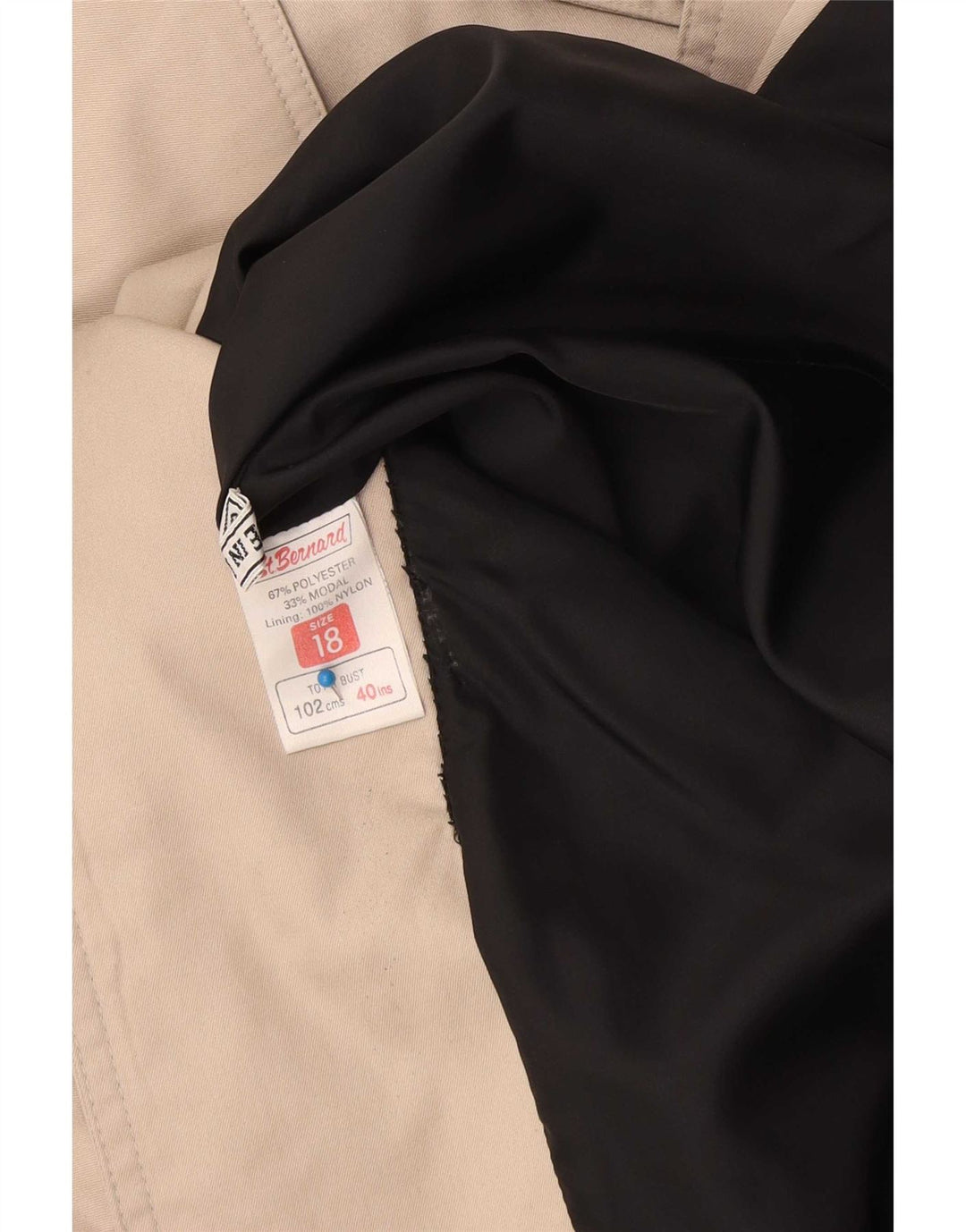 Trench da donna St. Bernard UK 18 XL Poliestere beige