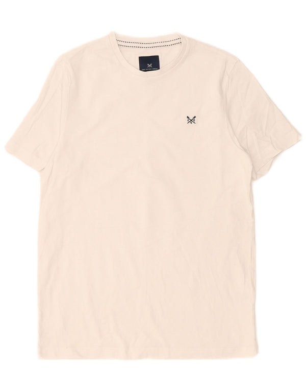 Crew Clothing T-shirt da uomo Top in cotone bianco medio