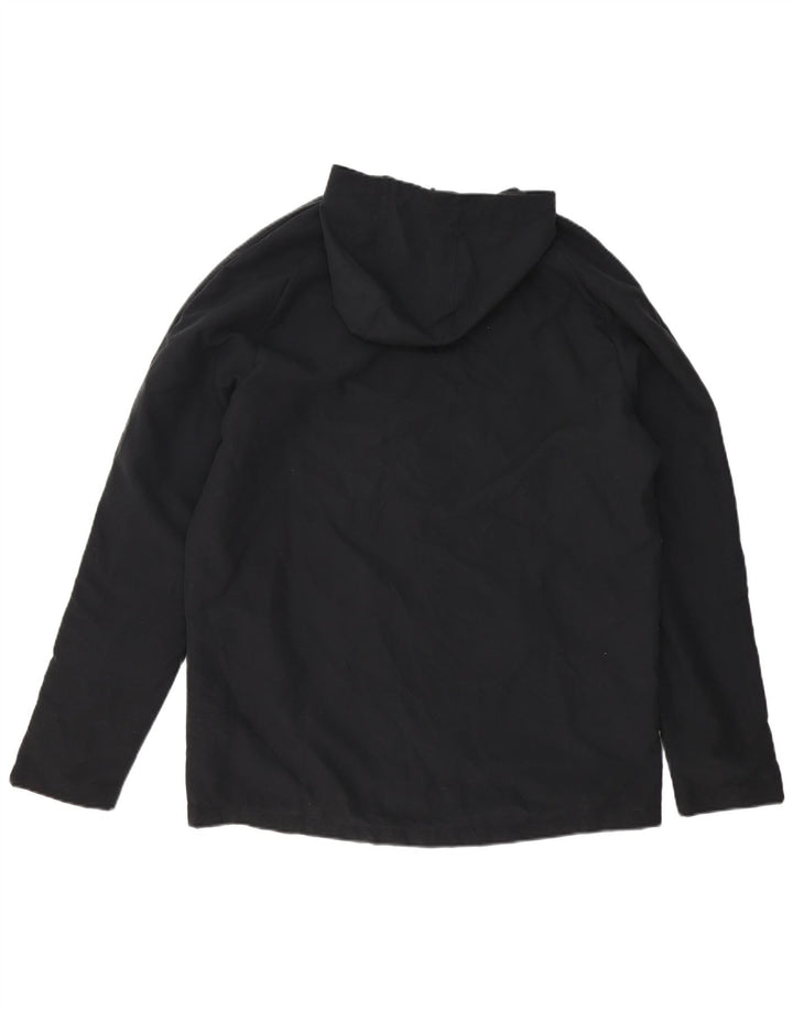 Giacca antipioggia con cappuccio grafico da uomo New Balance UK 40 grande poliestere nero