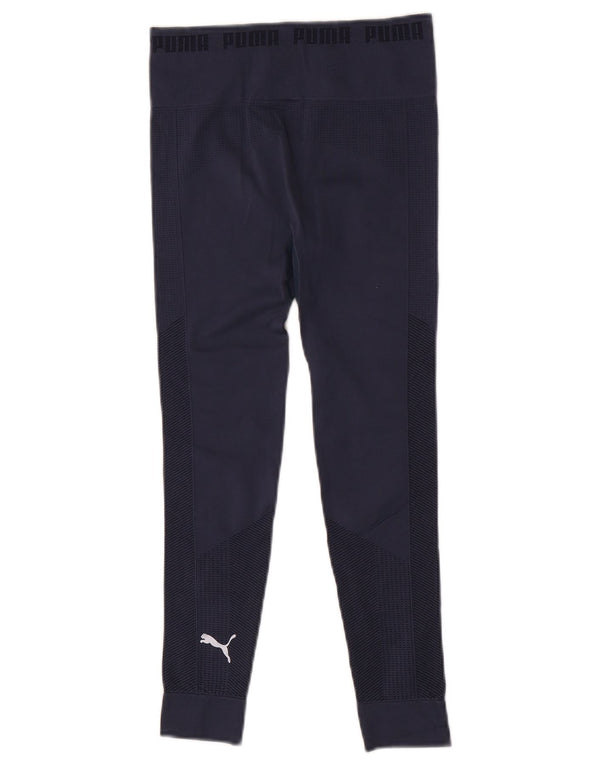 Leggings corti Puma da donna UK 8 Small Blu Navy