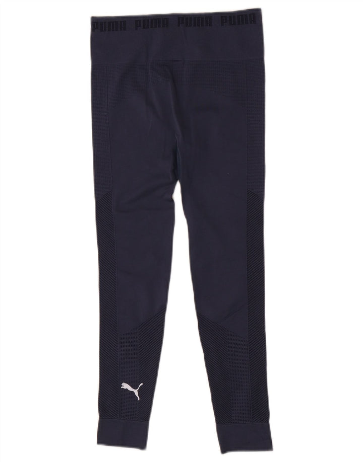 Leggings corti Puma da donna UK 8 Small Blu Navy
