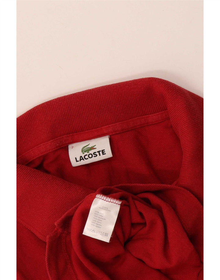 Polo da uomo Lacoste taglia 7 2XL cotone rosso