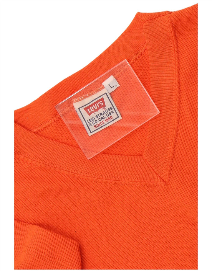 T-shirt da uomo Levi's Top Large in cotone arancione
