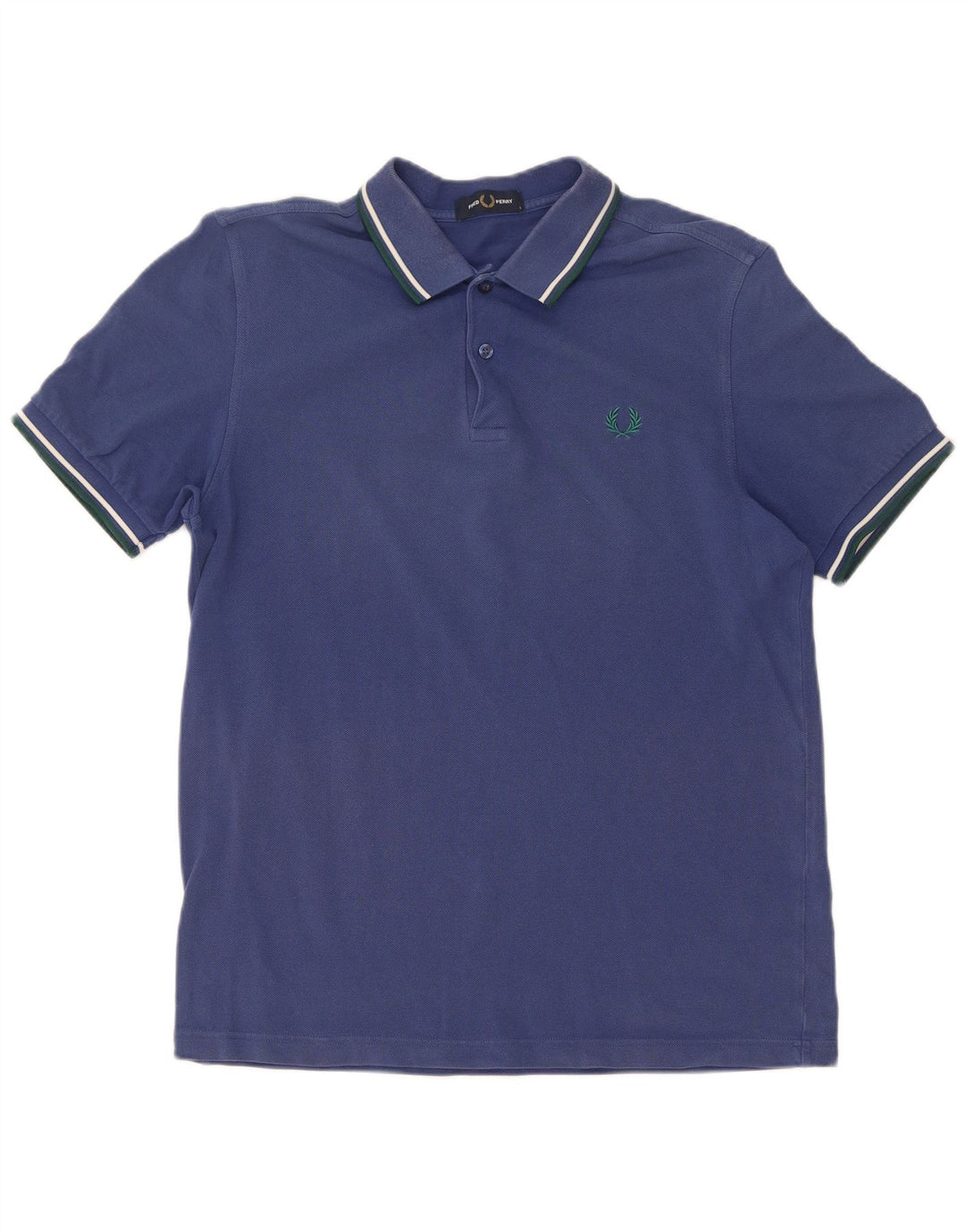 Polo da uomo Fred Perry in cotone a righe grandi blu