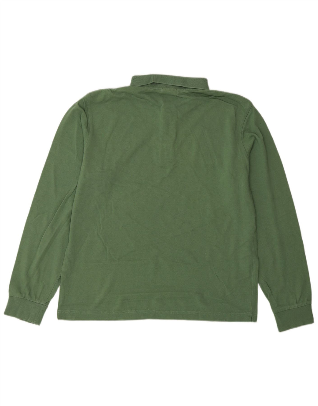 CONTE OF FLORENCE Polo da uomo a maniche lunghe vestibilità regolare verde medio