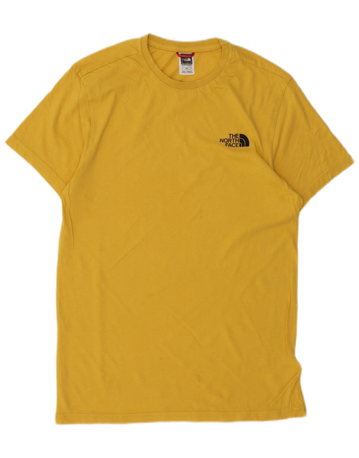 T-shirt da uomo The North Face Top Small in cotone giallo