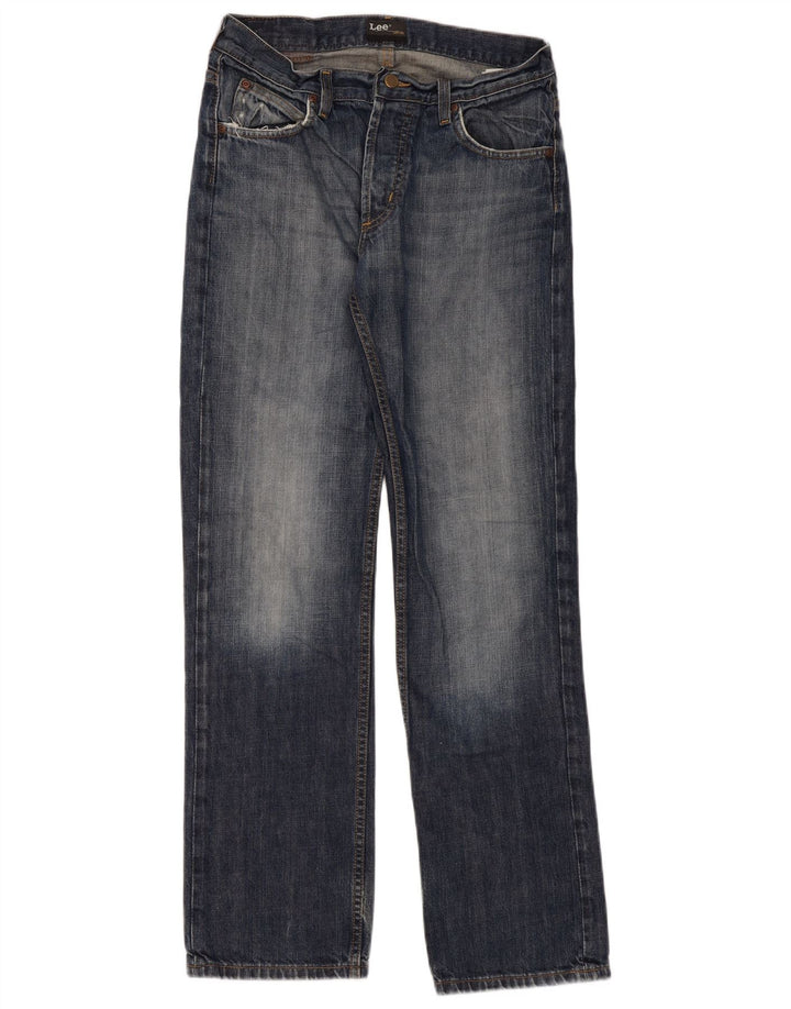 Jeans dritti Lee Seattle da donna W33 L34 cotone blu navy