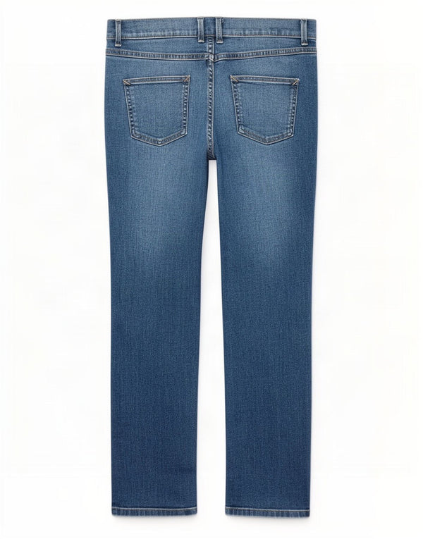 Jeans dritti da donna Marks & Spencer UK 14 Large W32 L27 Cotone blu