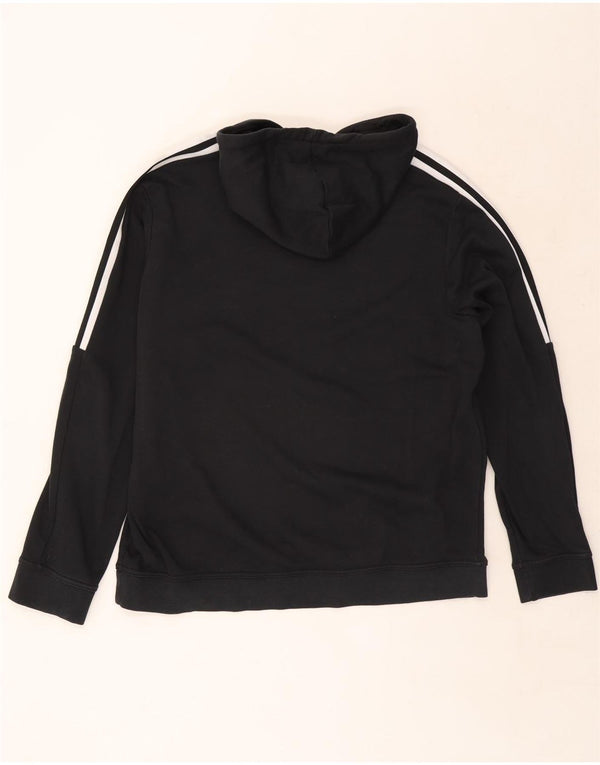Adidas Mens Hoodie Jumper XL Black Cotton