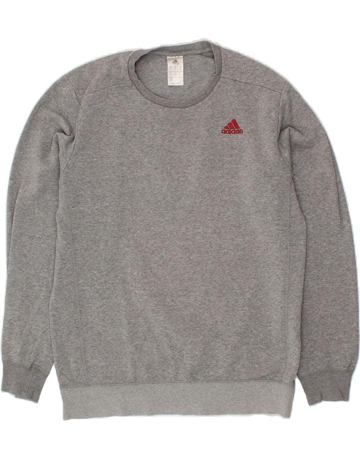 ADIDAS Mens Sweatshirt Jumper Medium Grey Cotton Vintage Adidas and Second-Hand Adidas from Messina Hembry 