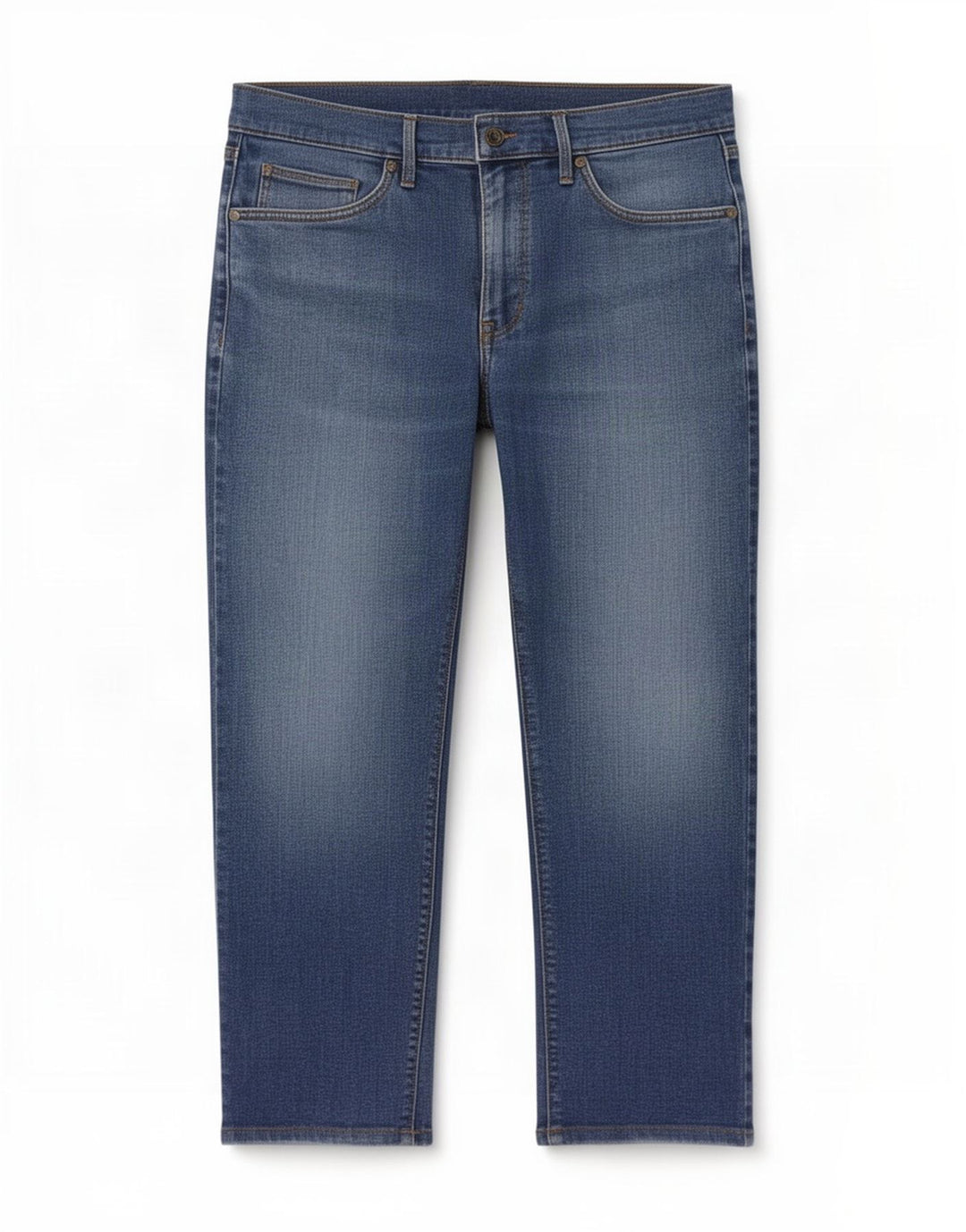 Jeans dritti da uomo Marks & Spencer W32 L25 cotone blu
