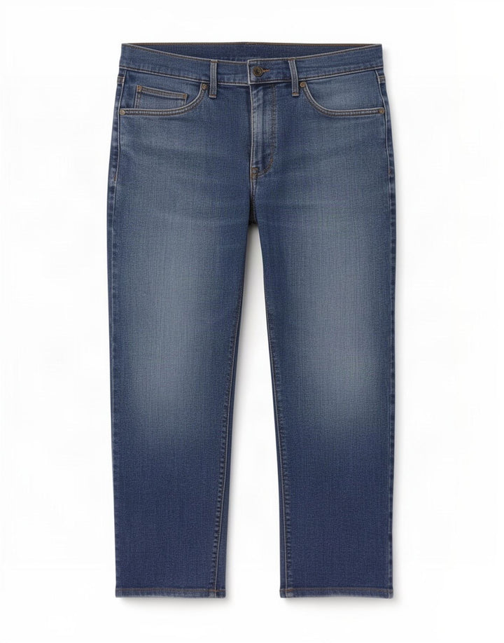 Jeans dritti da uomo Marks & Spencer W32 L25 cotone blu