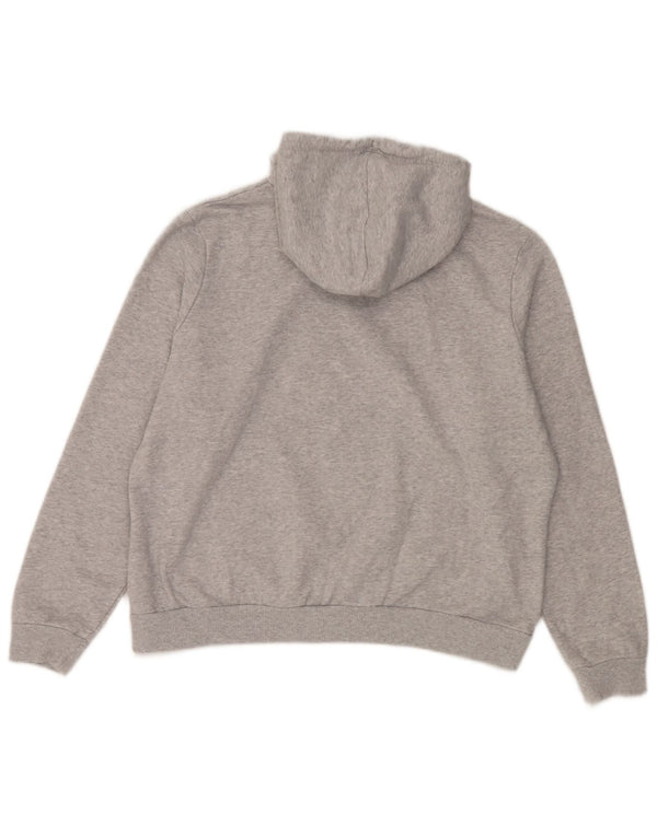 Felpa con cappuccio oversize grafica da donna Puma UK 18 XL Cotone chiazzato grigio
