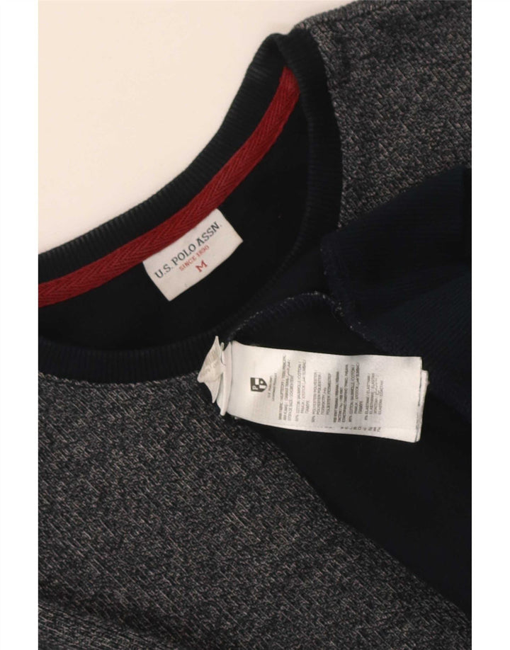 Polo Assn. Felpa da uomo in cotone mélange medio blu navy