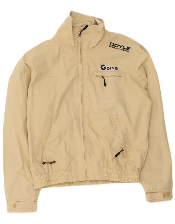 Giubbotto bomber grafico da uomo Sailmakers UK 34 XS Beige poliammide